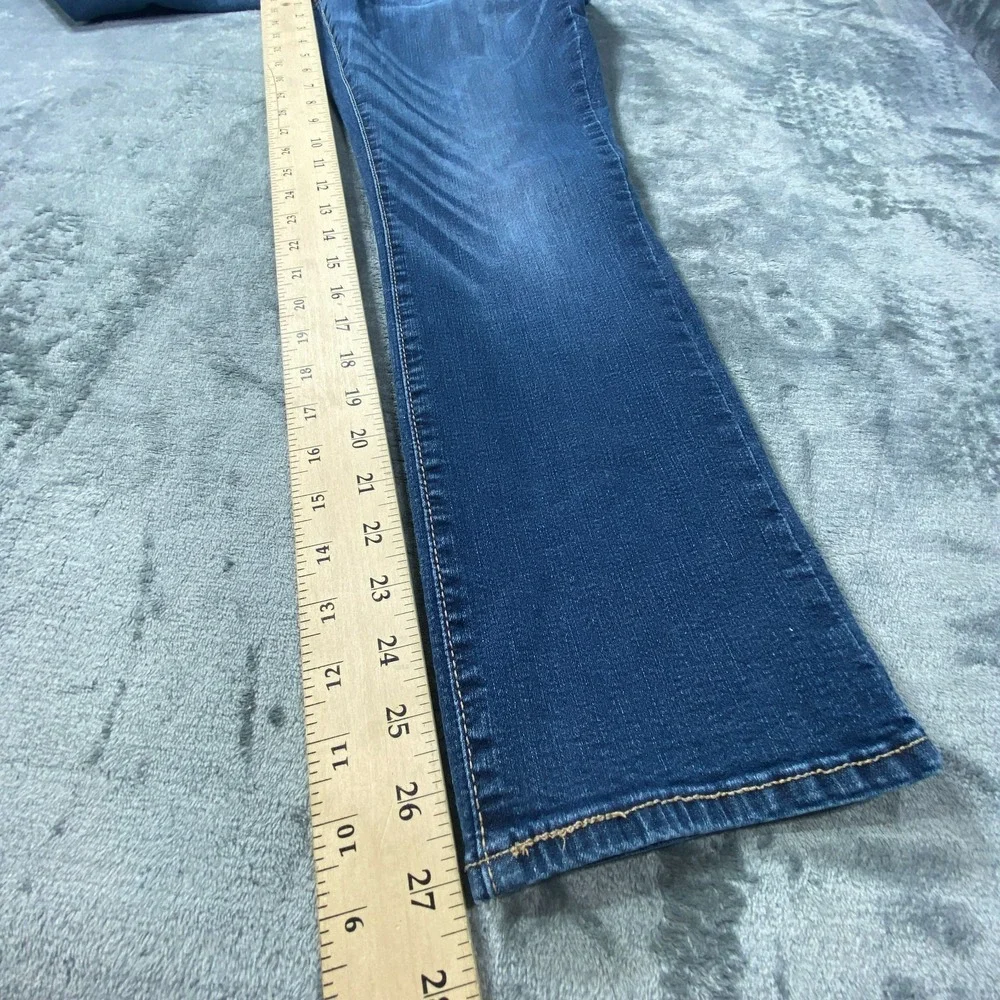 Levi's Denizen Fits 30x27 Jeans Mid Rise Stetch Blue Denim‎ Bootcut Faded Ranch